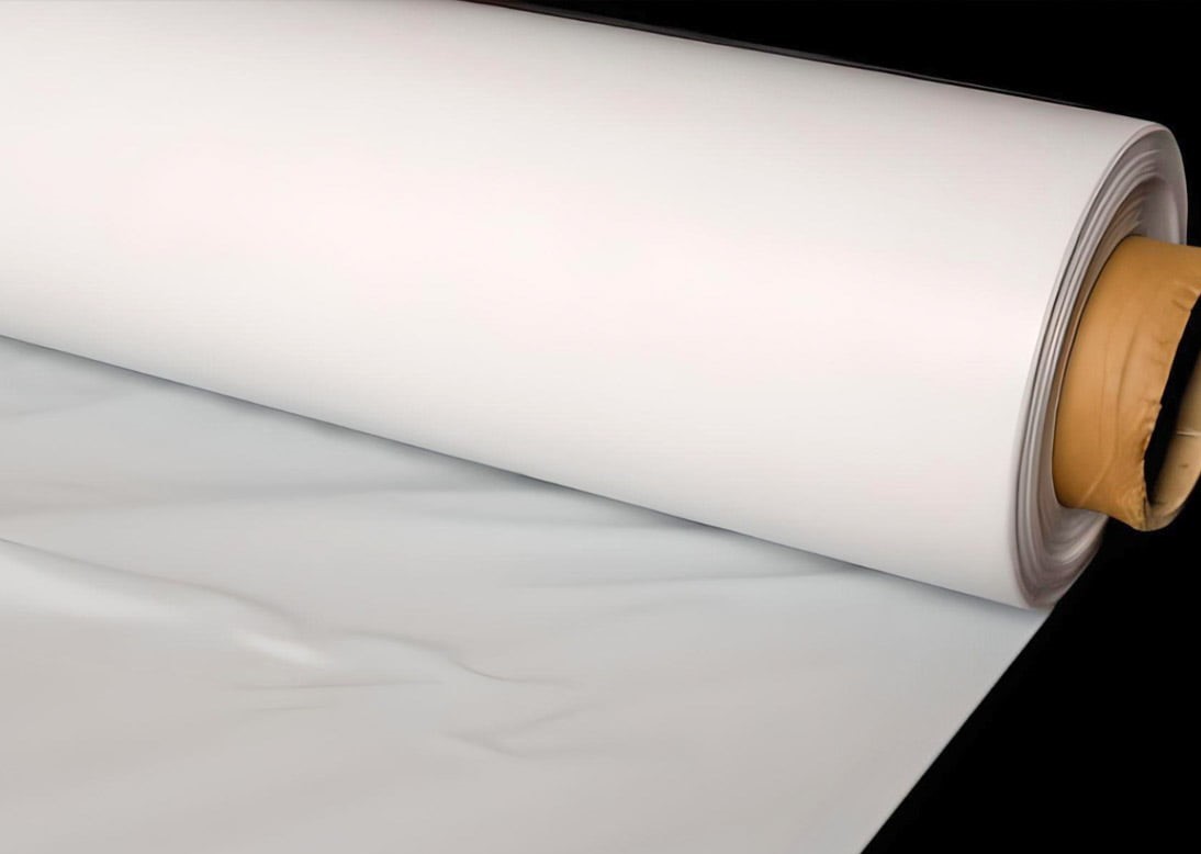 Plástico blanco para pancartas